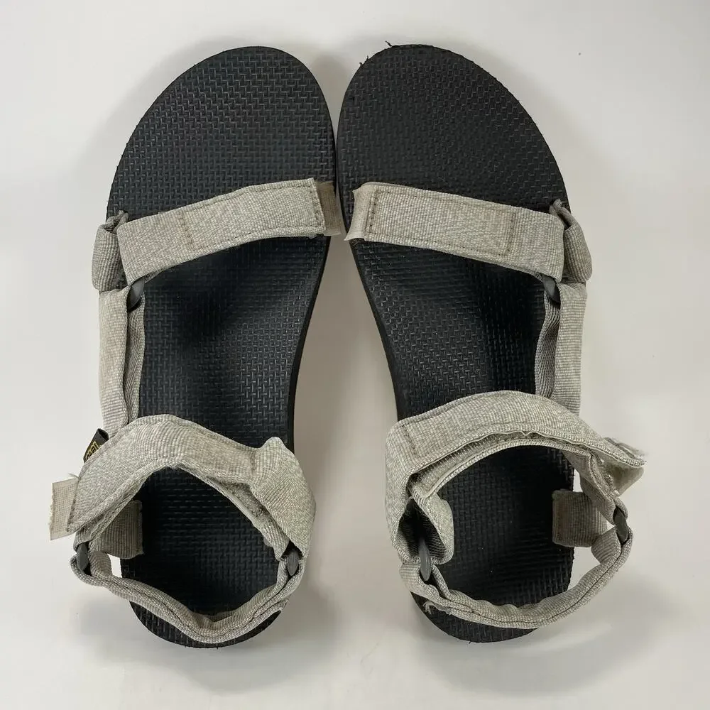 Teva Original Universal Mens Size 9 Beach Gray Strappy Sport Sandal Hiking